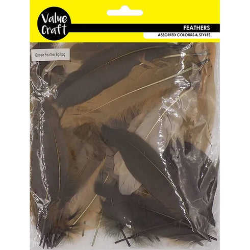 Natural Colours Goose Craft Feathers